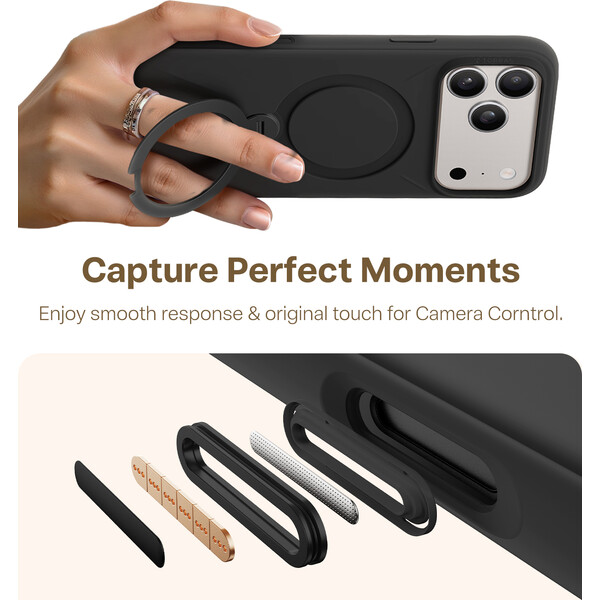 Torras-Ostand-Q3-Silicone-MagSafe-kryt-iPhone-17-Pro-obsidian-black