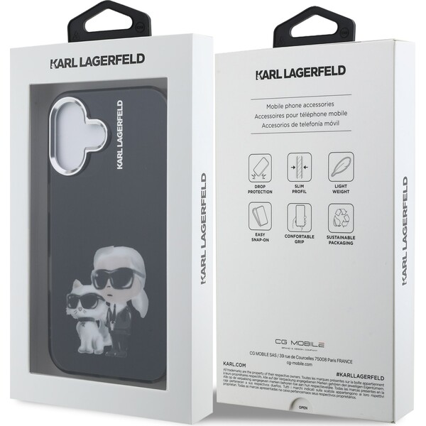 Karl-Lagerfeld-IML-Aquarelle-Karl-and-Choupette-kryt-iPhone-16-cerny