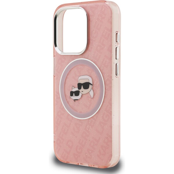 Karl-Lagerfeld-IML-K-CH-Heads-Repeated-Logo-MagSafe-kryt-iPhone-15-Pro-Max-ruzovy