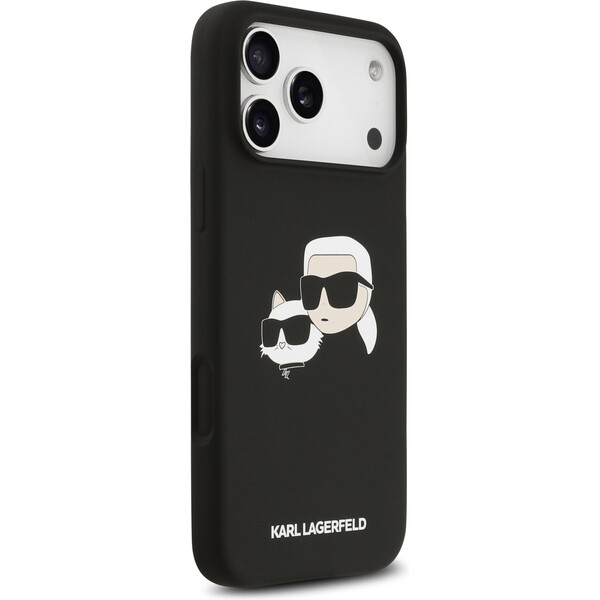 Karl-Lagerfeld-Liquid-Silicone-Double-Heads-MagSafe-kryt-iPhone-17-Pro-Max-cerny