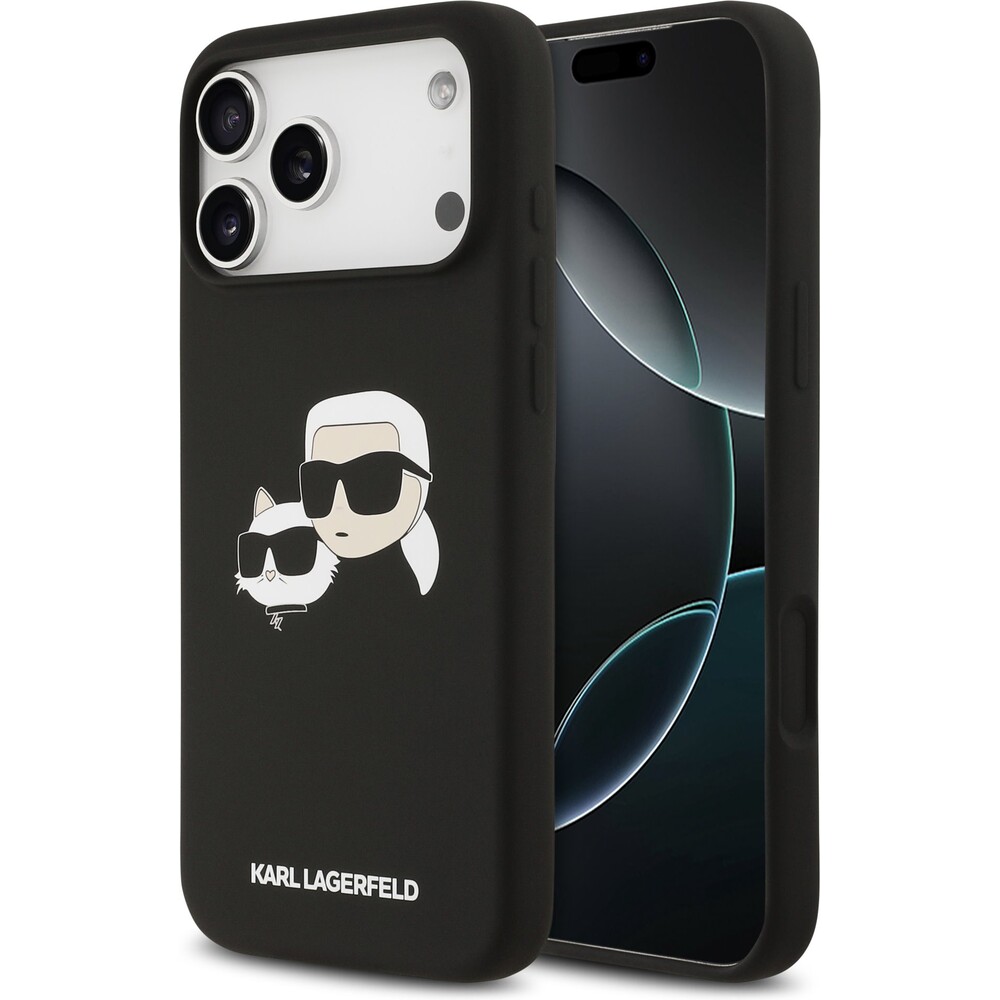 Karl-Lagerfeld-Liquid-Silicone-Double-Heads-MagSafe-kryt-iPhone-17-Pro-Max-cerny