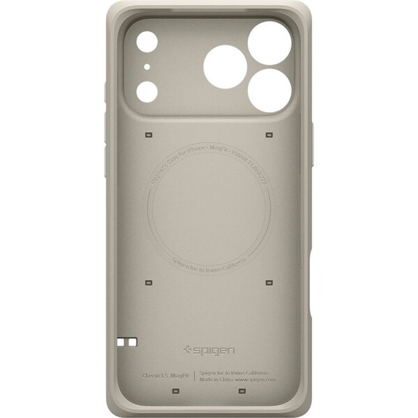 Spigen-Classic-LS-MagSafe-kryt-iPhone-17-Pro-Macintosh-128K-stone