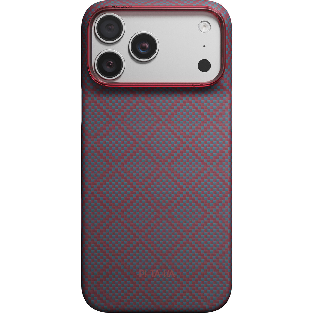 Pitaka-Edge-Case-Argyle-MagSafe-kryt-iPhone-18-Pro-Max-Blue-s-Red