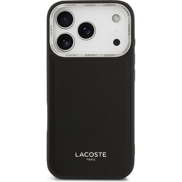 Lacoste-PU-Leather-Champs-Elysees-MagSafe-kryt-iPhone-17-Pro-cerny