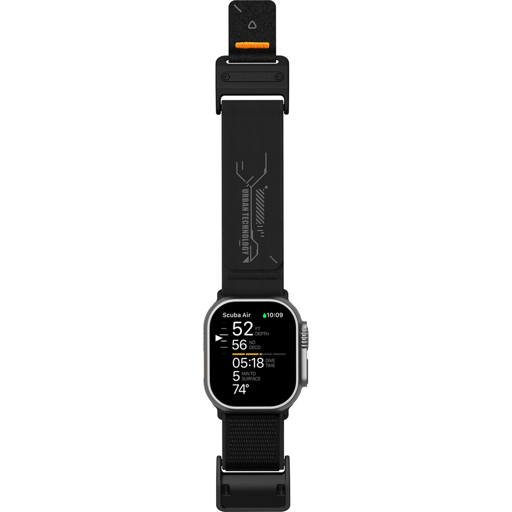 Aulumu-A11-Mag-Buckle-Slim-reminek-Apple-Watch-49-46-45-44-42mm-Black-Buckle-Black-Strap