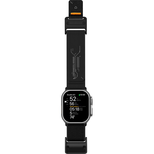 Aulumu-A11-Mag-Buckle-Slim-reminek-Apple-Watch-49-46-45-44-42mm-Black-Buckle-Black-Strap
