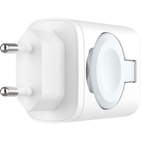 FIXED-Power-Socket-GaN-nabijecka-USB-A-USB-C-a-nabijeckou-pro-Apple-Watch-bila
