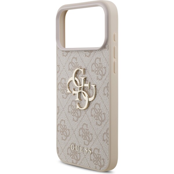 Guess-PU-4G-Metal-Logo-kryt-iPhone-17-Pro-Max-ruzovy