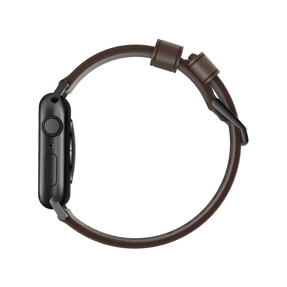Nomad-Modern-kozeny-reminek-Apple-Watch-49-45-44-42-mm-hneda-cerna