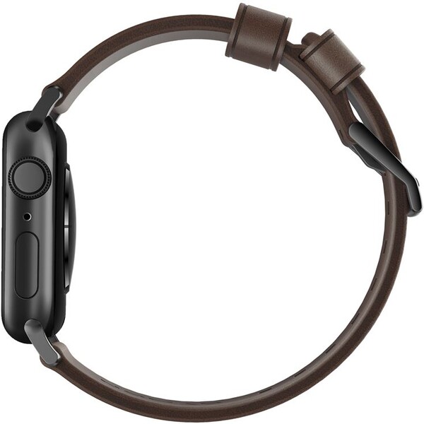 Nomad-Modern-kozeny-reminek-Apple-Watch-49-45-44-42-mm-hneda-cerna