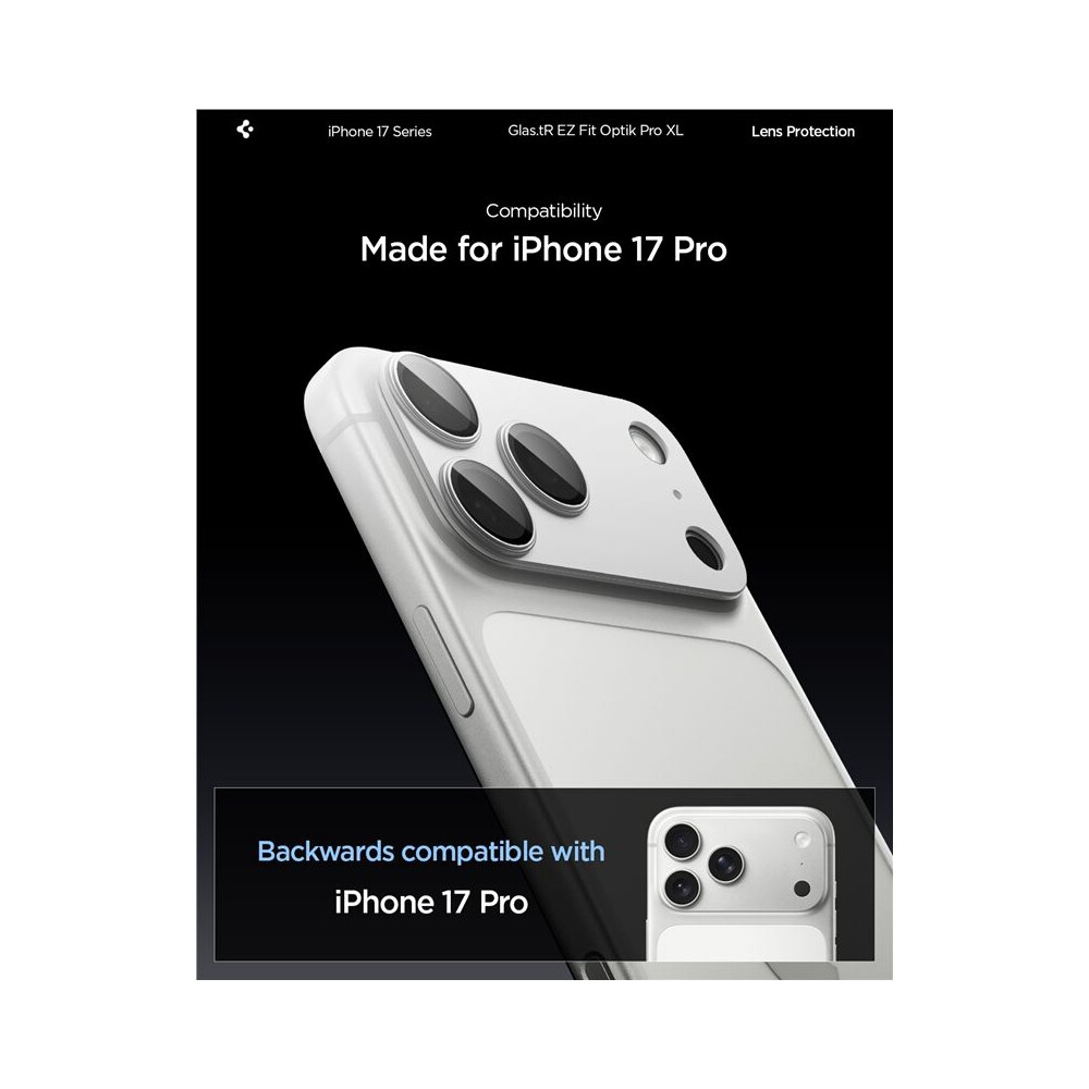 Spigen-Glass-tR-EZ-Fit-Optik-Pro-XL-sklo-na-fotoaparat-iPhone-17-Pro-stribrne