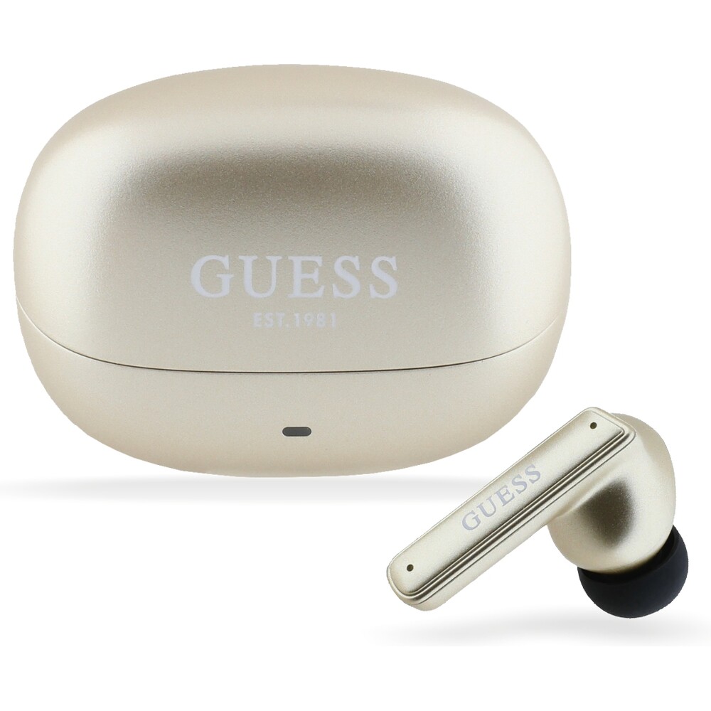Guess-Capsule-ANC-ENC-TWS-bezdratova-sluchatka-zlata