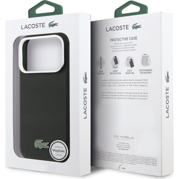 Lacoste-Iconic-Petit-Pique-Metal-Logo-MagSafe-kryt-iPhone-17-Pro-Max-cerny