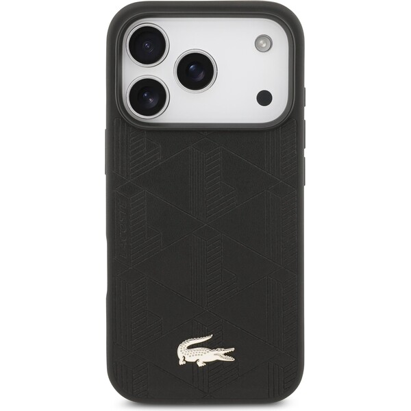 Lacoste-PU-Nomogramme-Gold-Logo-MagSafe-kryt-iPhone-17-Pro-cerny