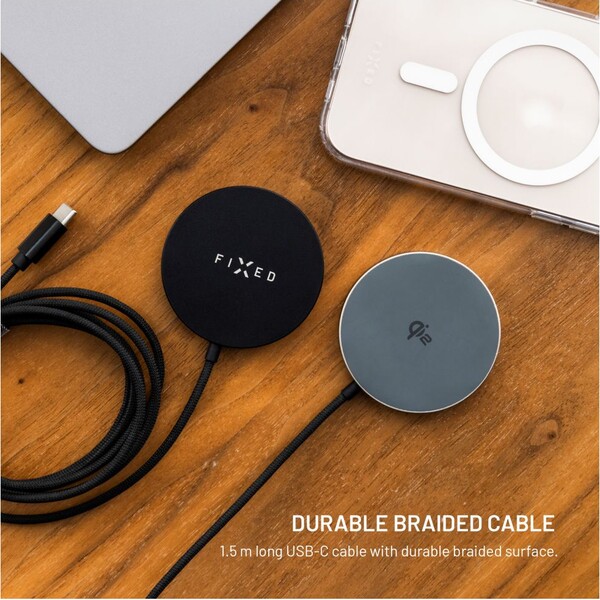 FIXED-MagPad-Slim-MagSafe-nabijecka-s-Qi2-15W-cerna