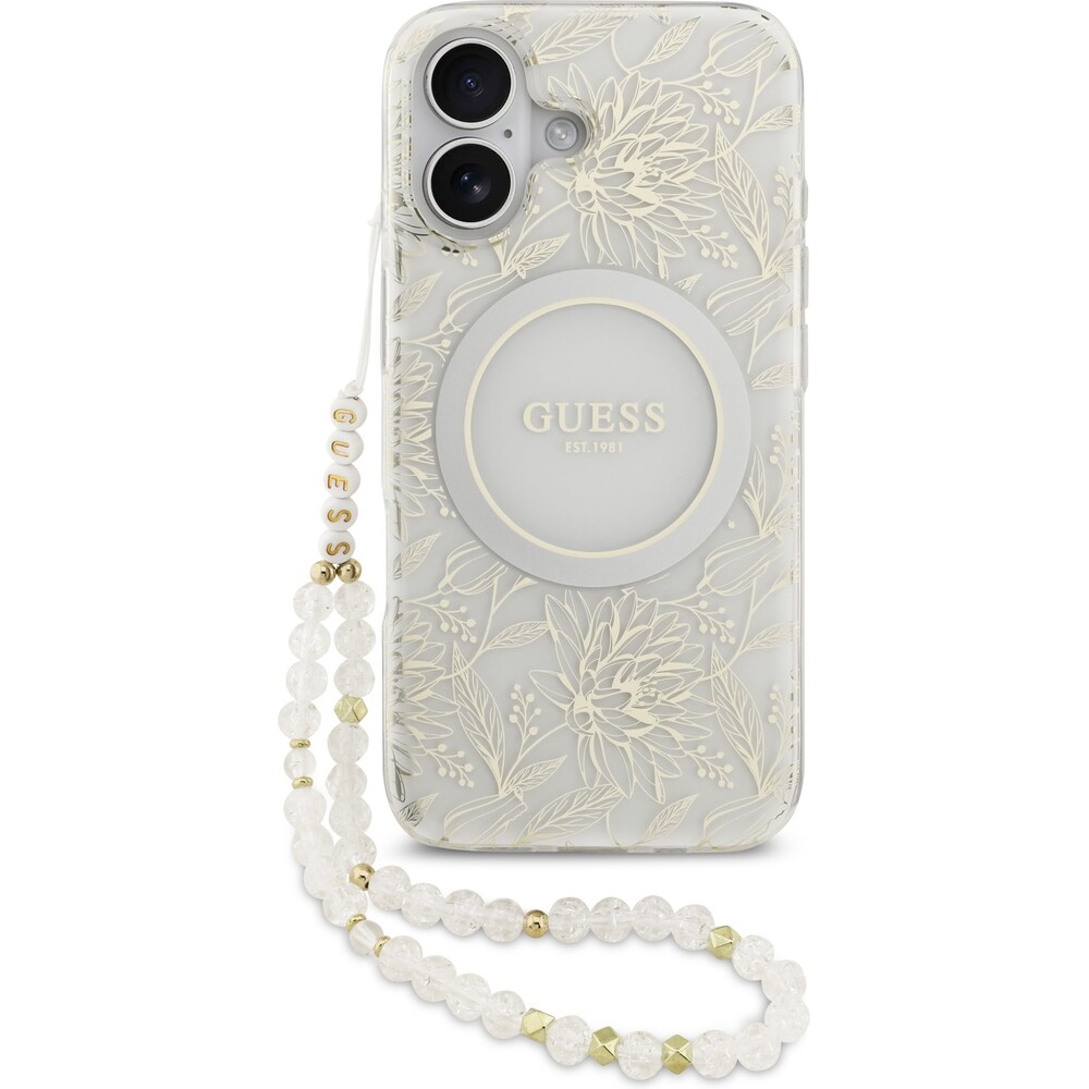 Guess-IML-Flowers-Allover-Strap-MagSafe-kryt-iPhone-17-bily