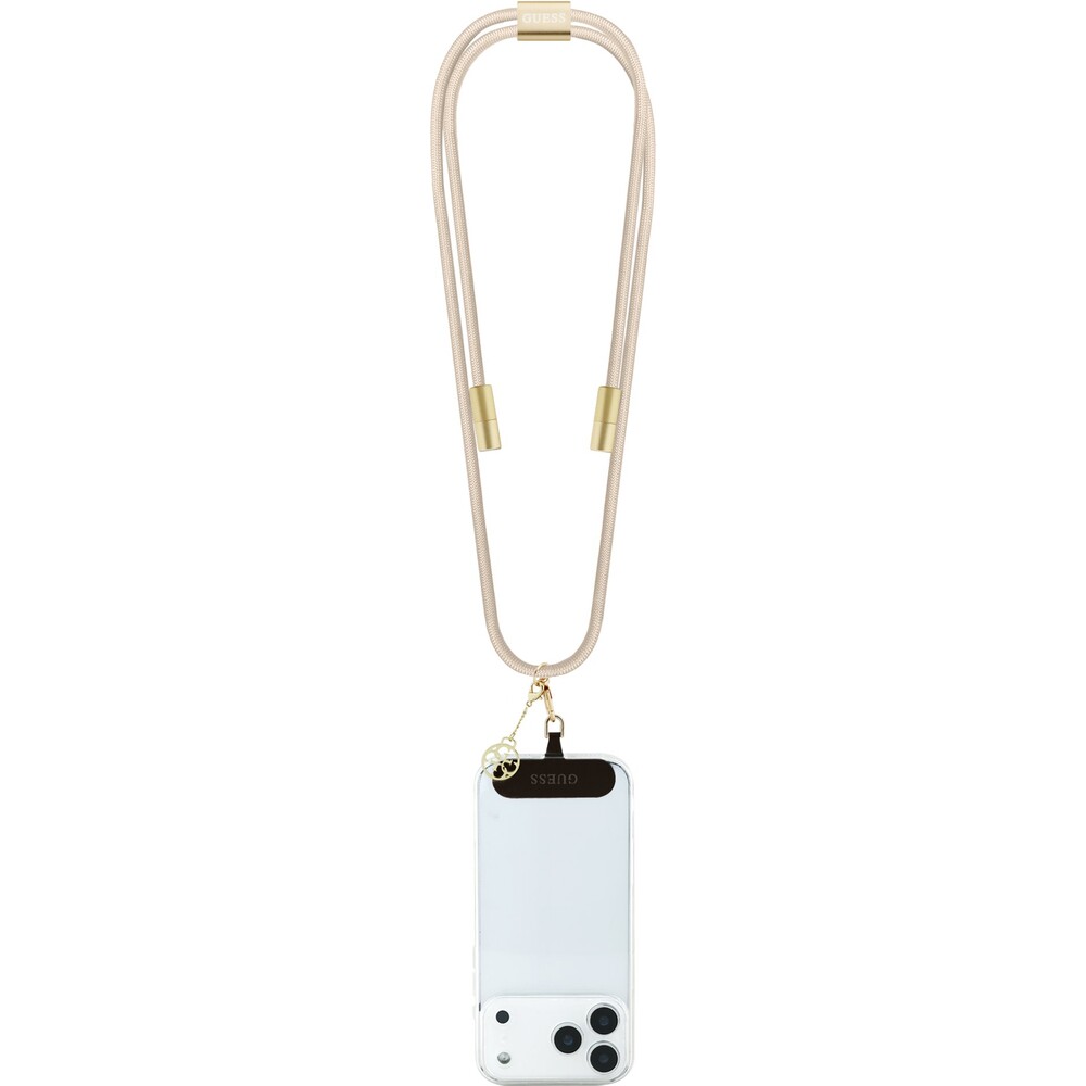 Guess-Crossbody-popruh-4G-Charm-s-nabijecim-kabelem-USB-C-USB-C-bezovy
