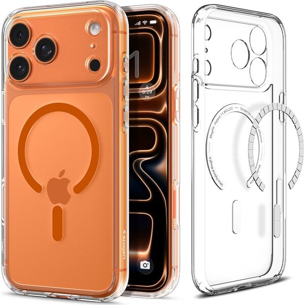 Spigen-Ultra-Hybrid-MagSafe-kryt-iPhone-17-Pro-Max-clear-orange