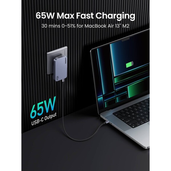 UGREEN-Nexode-Pro-65W-GaN-nabijecka-s-USB-C-USB-A-seda