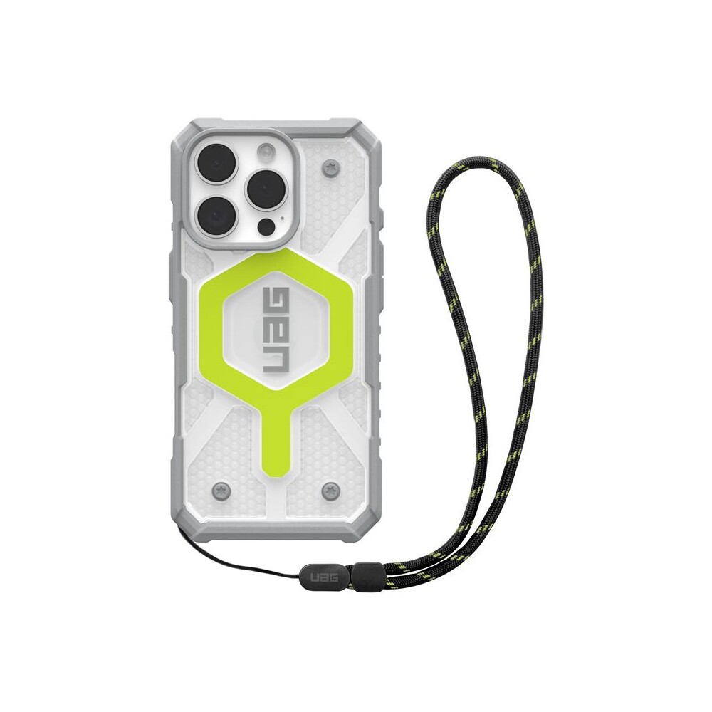 UAG-Pathfinder-Clear-Magsafe-kryt-iPhone-16-Pro-Active-Neon-Lanyard
