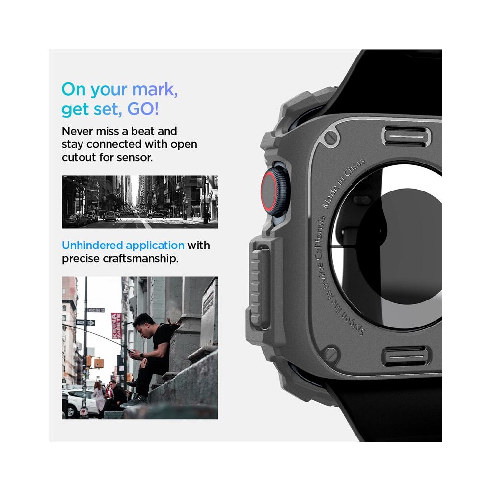 Spigen-Rugged-Armor-kryt-pro-Apple-Watch-10-11-46mm-tmave-sedy
