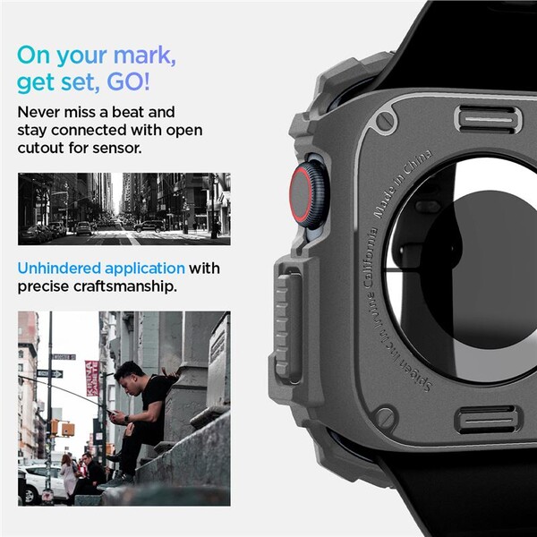 Spigen-Rugged-Armor-kryt-pro-Apple-Watch-10-11-46mm-tmave-sedy