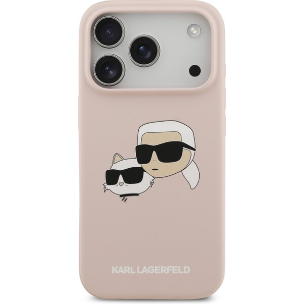 Karl-Lagerfeld-Liquid-Silicone-Double-Heads-MagSafe-kryt-iPhone-17-Pro-ruzovy