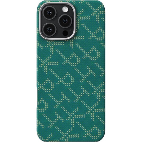 Pitaka-Tactile-Woven-Case-kryt-iPhone-16-Pro-Max-PTK-Green-Gold