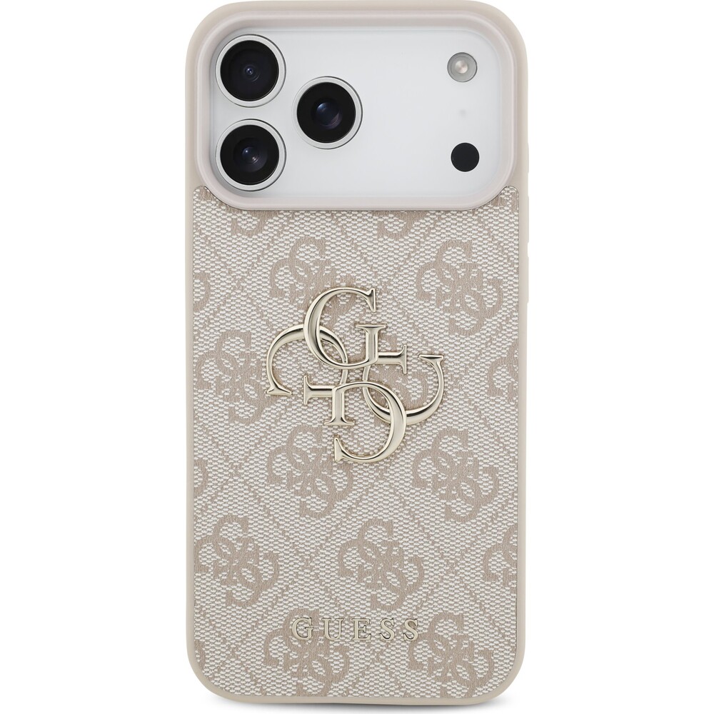Guess-PU-4G-Metal-Logo-kryt-iPhone-17-Pro-Max-ruzovy
