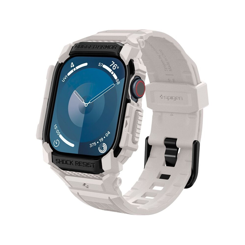 Spigen-Rugged-Armor-Pro-reminek-s-pouzdrem-Apple-Watch-10-11-46mm-bezovy