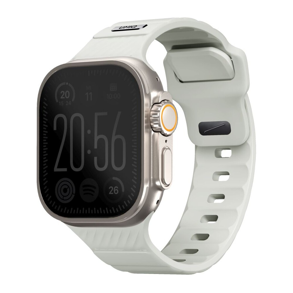 UNIQ-Stride-FKM-Rubber-vodeodolny-reminek-Apple-Watch-49-45-44-42mm-bily-svitici