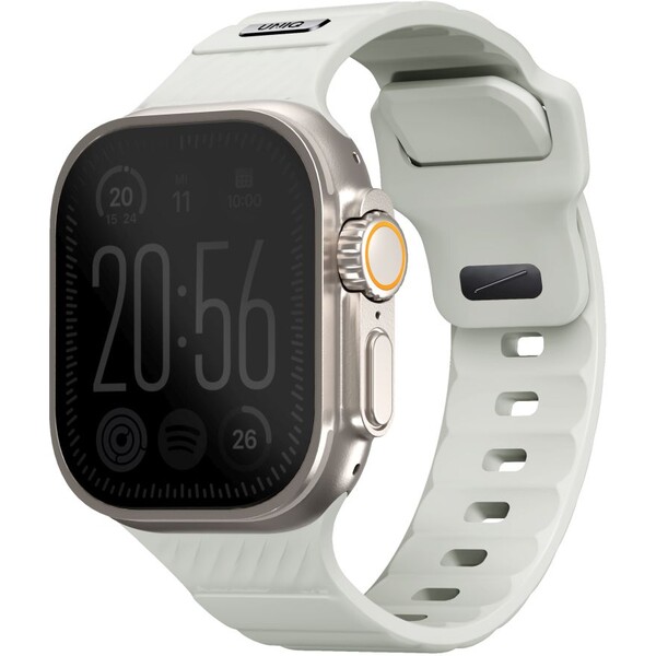 UNIQ-Stride-FKM-Rubber-vodeodolny-reminek-Apple-Watch-49-45-44-42mm-bily-svitici
