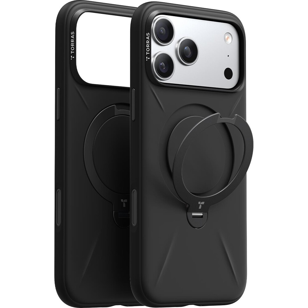 Torras-Ostand-Q3-Silicone-MagSafe-kryt-iPhone-17-Pro-Max-obsidian-black