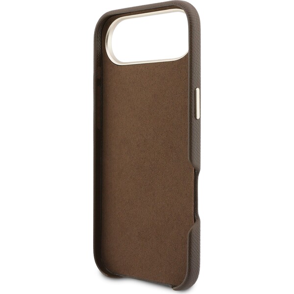 Guess-PU-Resin-Logo-kryt-iPhone-Air-hnedy