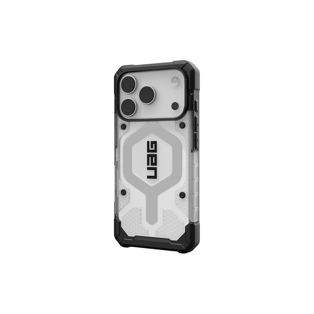 UAG-Pathfinder-Clear-Magsafe-kryt-iPhone-17-Pro-ciry-stribrny