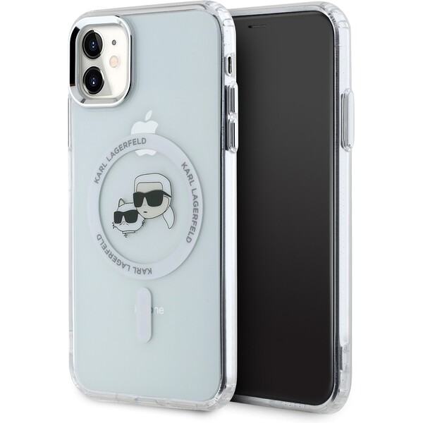 Karl-Lagerfeld-IML-K-CH-Heads-Metal-Frame-MagSafe-zadni-kryt-pro-iPhone-11-ciry
