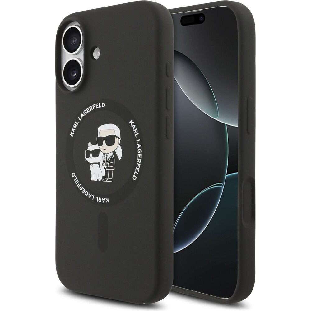 Karl-Lagerfeld-Liquid-Silicone-Karl-and-Choupette-MagSafe-kryt-iPhone-17-cerny