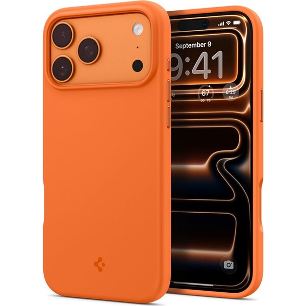 Spigen-Silicone-Fit-MagSafe-kryt-iPhone-17-Pro-cosmic-orange