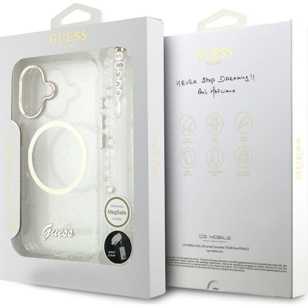 Guess-IML-Glitter-Script-Strap-MagSafe-kryt-iPhone-17-ciry