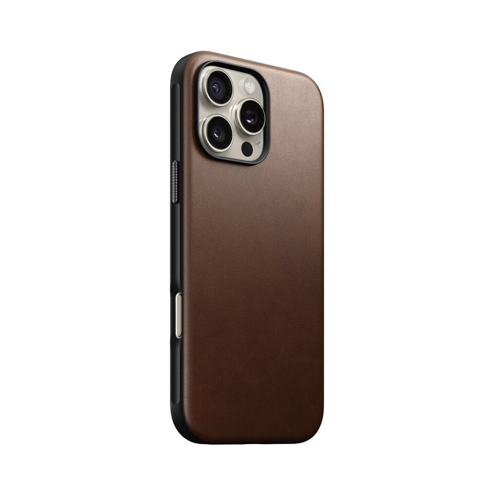 Nomad-Modern-Leather-Case-MagSafe-kryt-iPhone-16-Pro-Max-hnedy