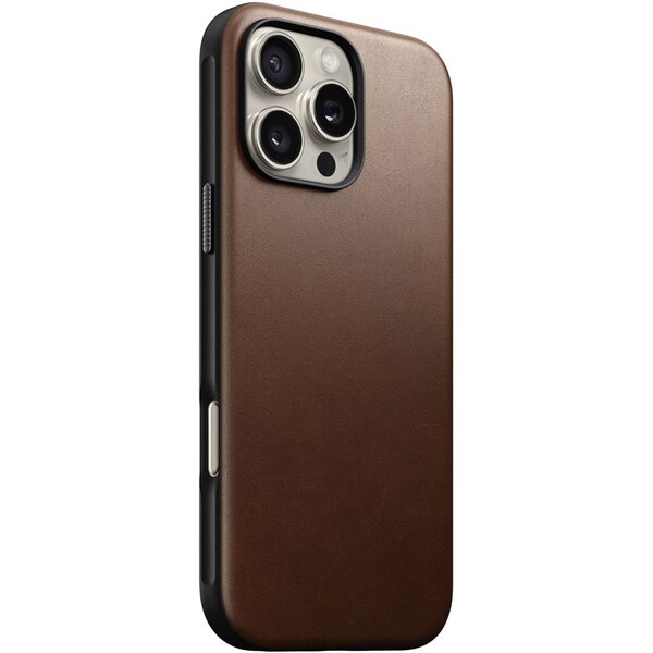 Nomad-Modern-Leather-Case-MagSafe-kryt-iPhone-16-Pro-Max-hnedy