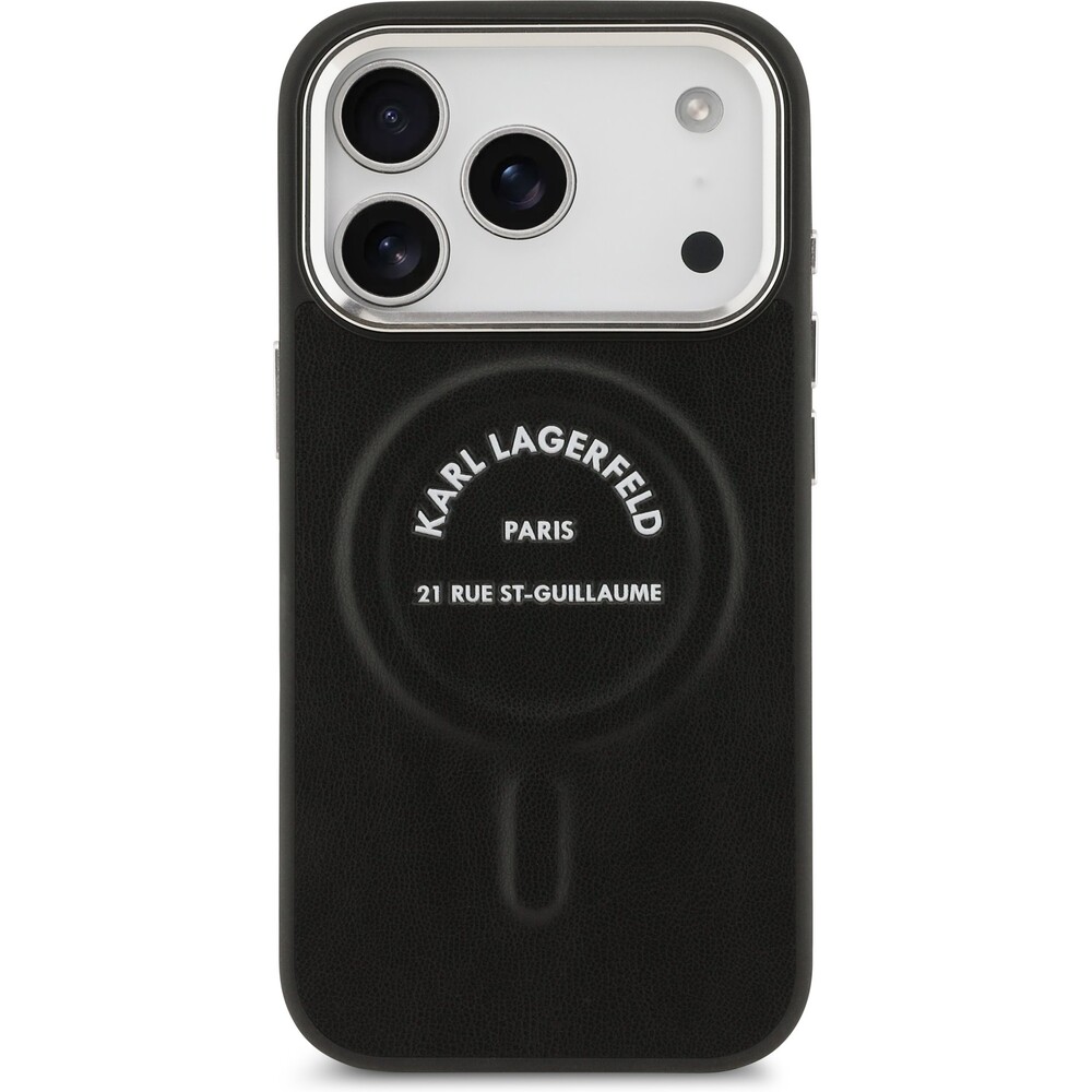 Karl-Lagerfeld-PU-RSG-Logo-MagSafe-kryt-iPhone-17-Pro-Max-cerny