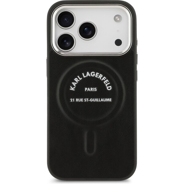 Karl-Lagerfeld-PU-RSG-Logo-MagSafe-kryt-iPhone-17-Pro-Max-cerny