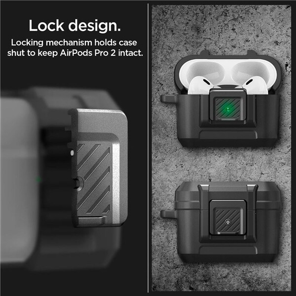 Spigen-Lock-Fit-odolne-pouzdro-Apple-AirPods-Pro-2-Gen-matne-cerne