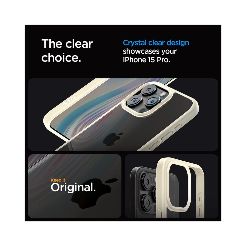 Spigen-Ultra-Hybrid-kryt-iPhone-15-Pro-bezovy