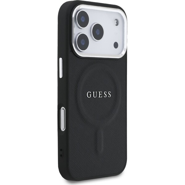 Guess-PU-Saffiano-MagSafe-kryt-iPhone-17-Pro-cerny