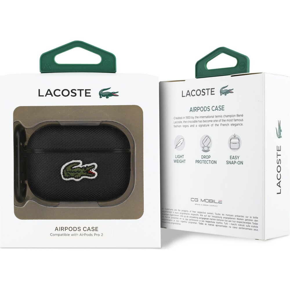 Lacoste-Petit-Pique-Croc-Logo-Patch-pouzdro-AirPods-Pro-2-cerne