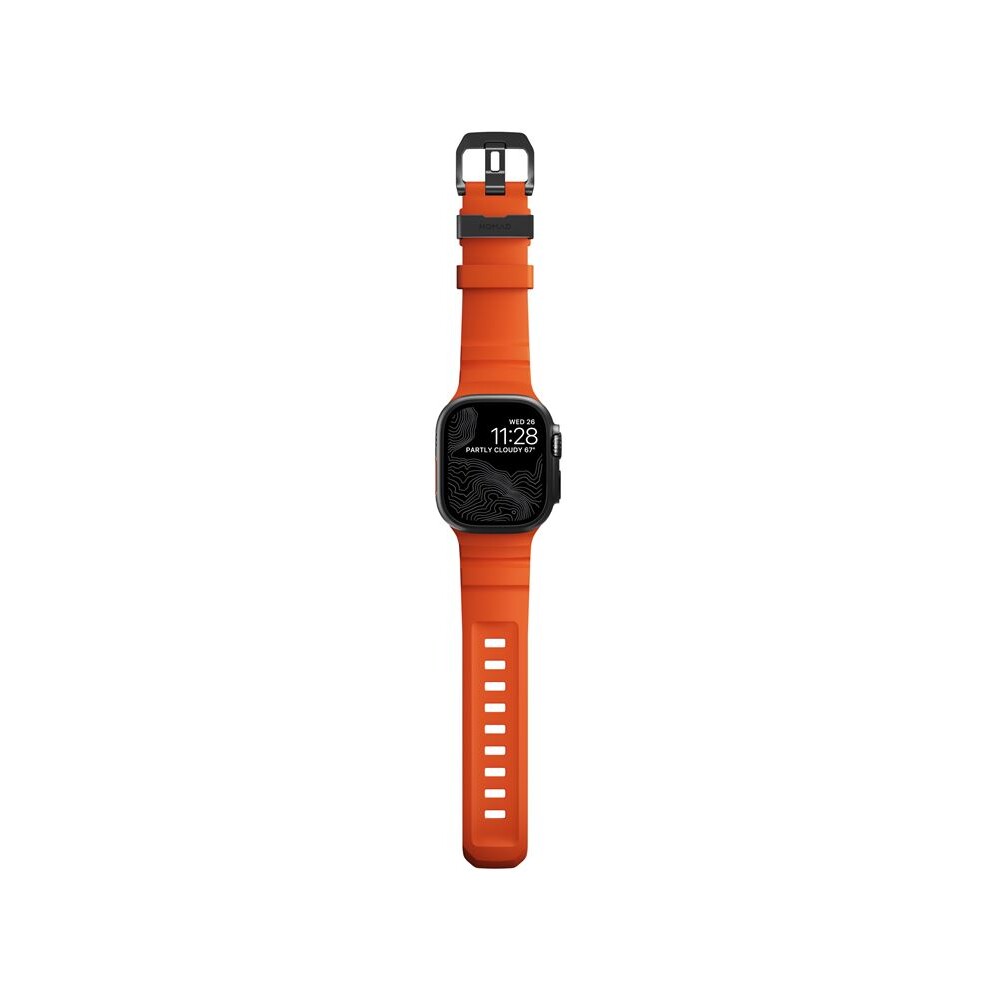 Nomad-Rocky-Point-Band-reminek-Apple-Watch-49-45-44-42mm-cerny-oranzovy
