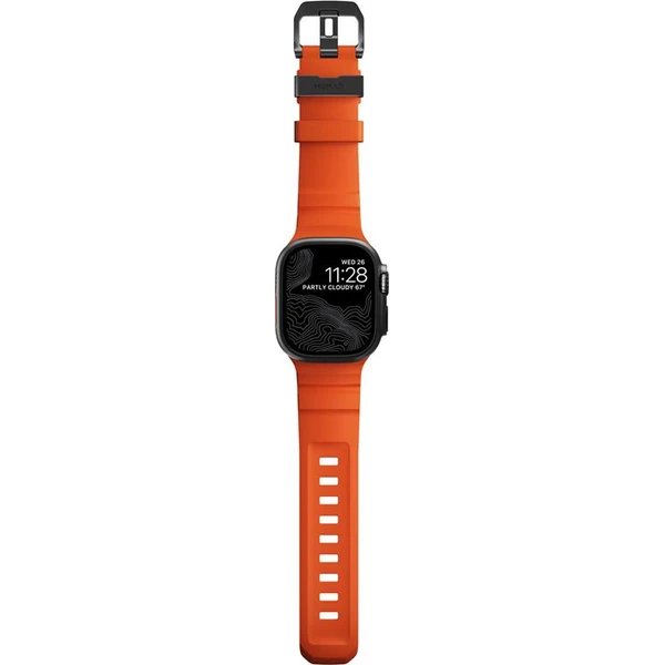 Nomad-Rocky-Point-Band-reminek-Apple-Watch-49-45-44-42mm-cerny-oranzovy