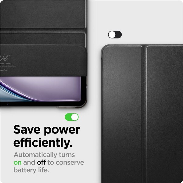 Spigen-Smart-Fold-pouzdro-iPad-Air-13-2024-2026-cerne